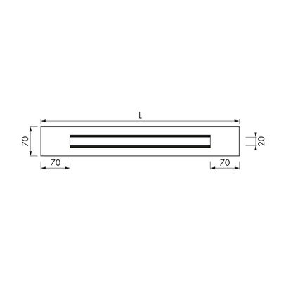 XS-Line Z-4 Verchroomd 120 cm