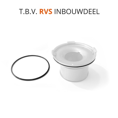 O-ring t.b.v. telescopisch waterslot (rvs inbouwdeel)