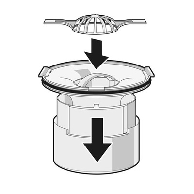 Haarvanger t.b.v. telescopisch waterslot